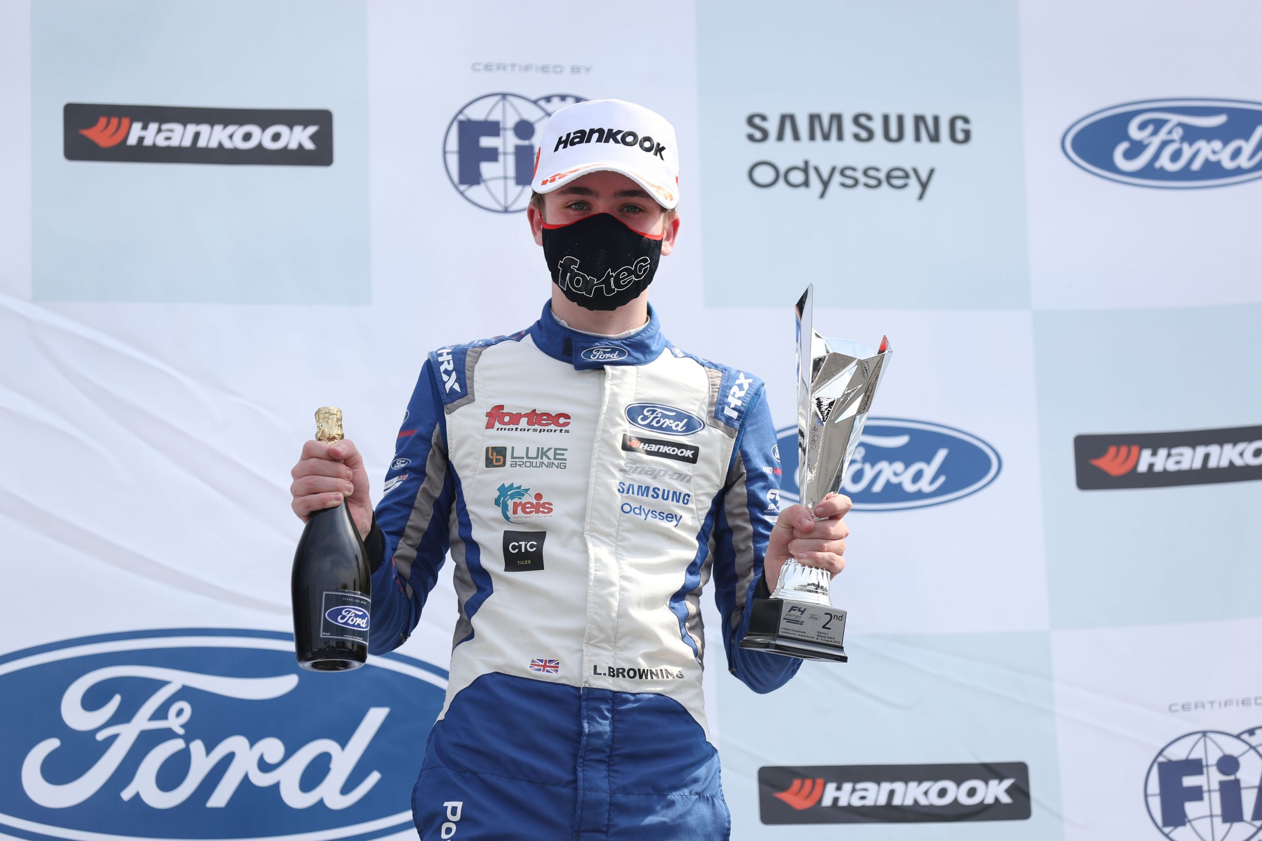 Double podium maintains Luke Browning’s championship challenge at Brands Hatch