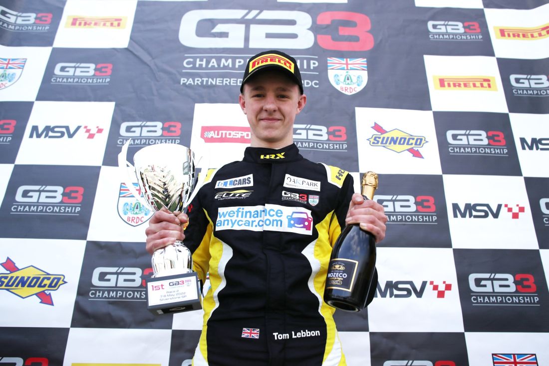 Tom Lebbon takes maiden GB3 victory at Silverstone